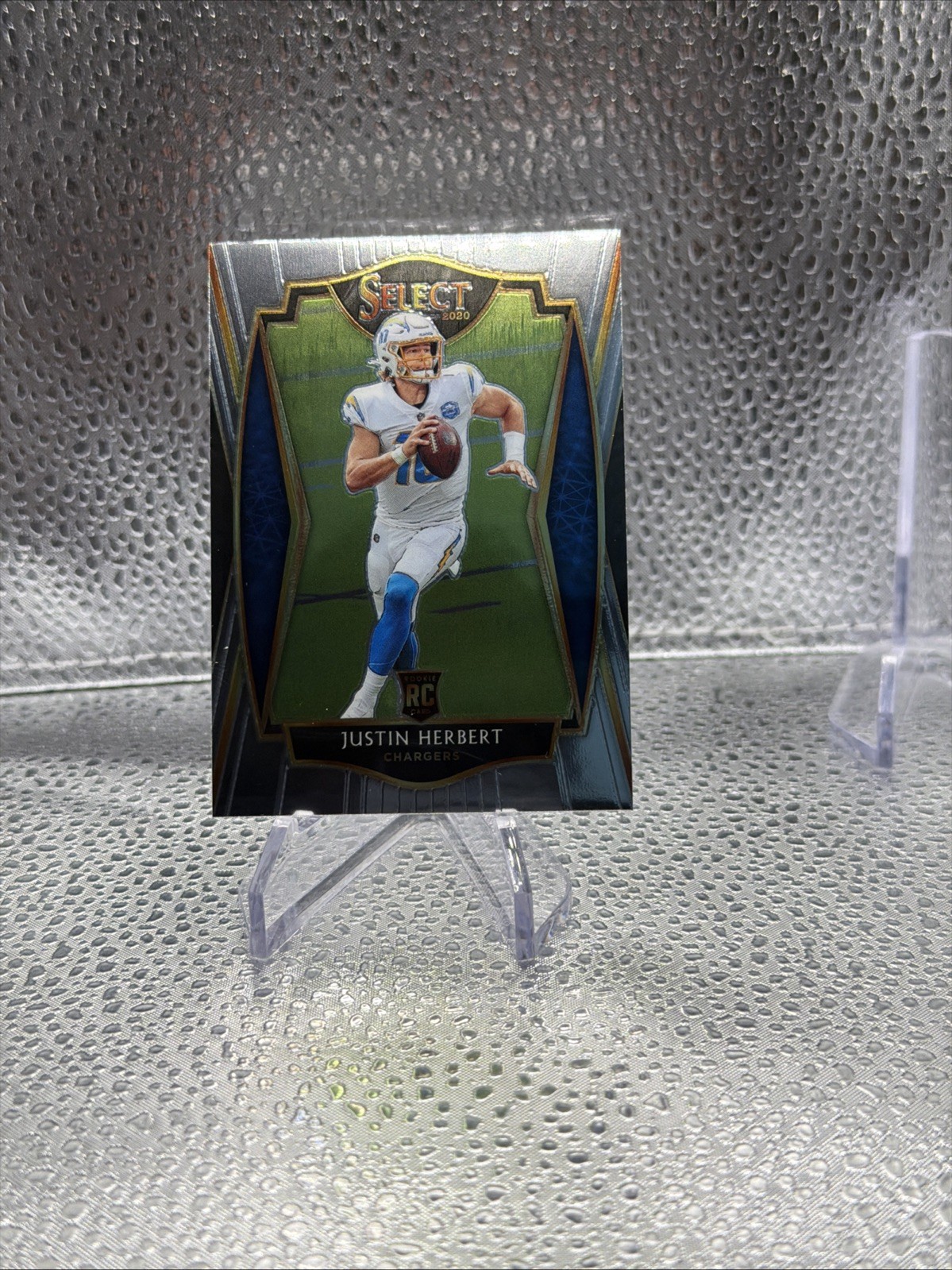 JUSTIN HERBERT 2020 SELECT PREMIER LEVEL ROOKIE BASE CHARGERS RC 