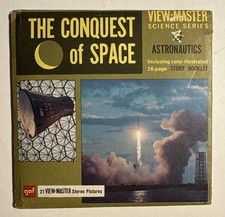 View-Master THE CONQUEST OF SPACE - B-681 - 3 Reel Set  Booklet