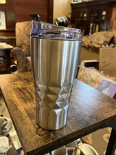 Primula 20 oz Double Wall Vacuum SS Tumbler w/ Flip Top Lid Silver New (no box)