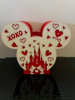 Valentine day (Red) Mickey Mouse bath and body works soap holder