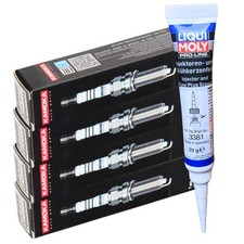 4x KAMOKA Zündkerzen + LIQUI MOLY Fett für CITROEN C4 AIRCROSS FX M45 QX56 ASX