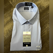 Van Heusen Big and Tall Ultra Flex Wrinkle Free Shirt-Size 19 36/37