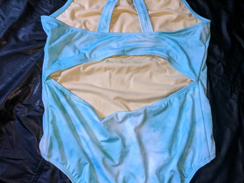 Land's End Swimsuit Girls Size 16+ Mermaid Sequins Blue Multicolor One Piece - Picture 15 of 24