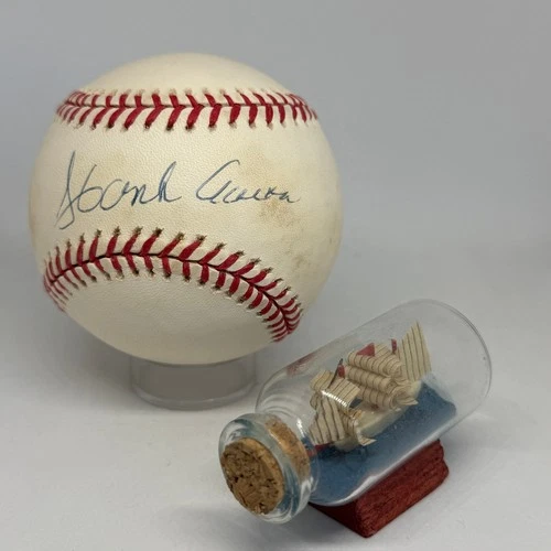 Hank Aaron signed Rawlings ONL Baseball JSA LOA Braves HOF Auto A4240