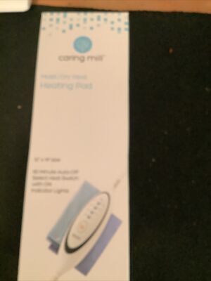 Moist/Dry Heat Heating Pad Caring Mill 12 X14  Removable Cloth Cover
