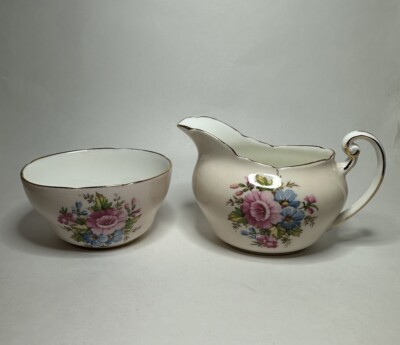 Vintage Paragon Fine English Bone China Creamer & Open Sugar Bowl