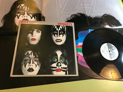 KISS Lp Dynasty Original 1979 NBLP-7152 w/POSTER vinyl + printed