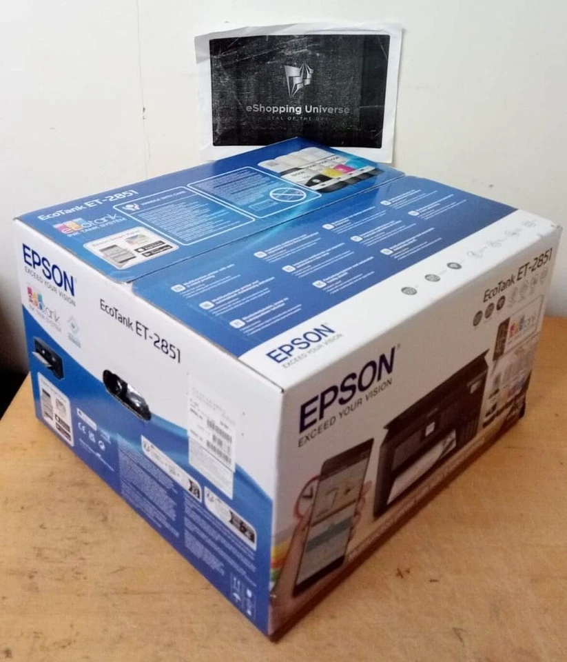Epson EcoTank ET-2851/ET-2850 Wi-Fi All-In-One Sublimation Inkjet Photo Printer - Image 2 of 4
