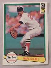 1982 Donruss Boston Red Sox Baseball Card Pick one