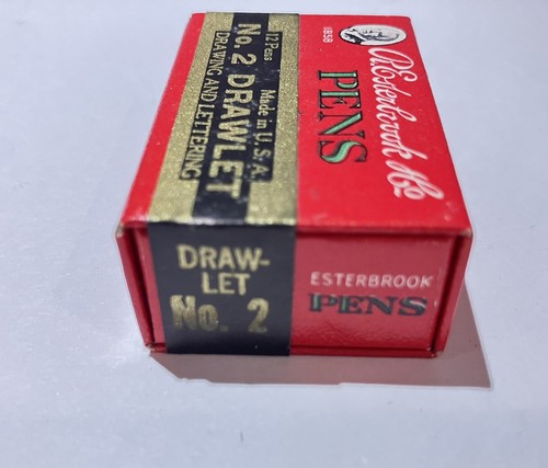 R. Esterbrook No. 2 Drawlet Pen Nibs 12pack factory sealed usa GORGEOUS VTG HTF - Picture 5 of 21