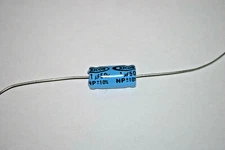 1uF 50V Axial Non-Polarized Capacitor 8X16 XICON NOS NP Qty(25)