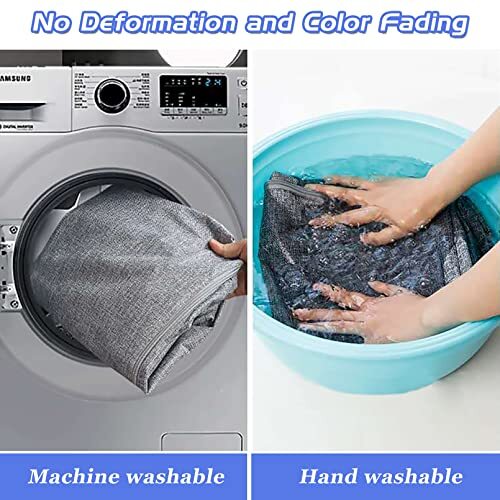 2Pack 105L Extra Large Storage Bags, Folding Moving Comforter 2 Pack Grey - Picture 5 of 6