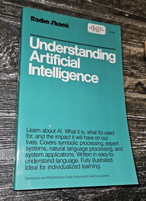 Vintage RadioShack Understanding Artificial Intelligence by Hank Mishkoff 1986