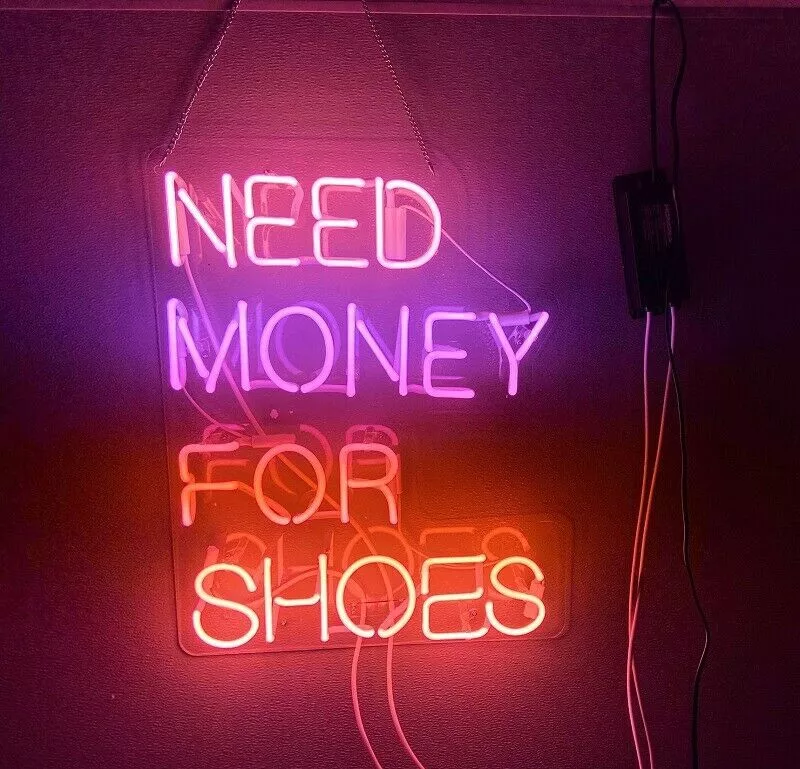 Money sign neon online light