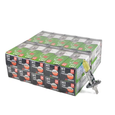 10 x H1 24V 100W Golden Yellow Headlight Bulbs 3000k HGV Truck Snow Bulbs - Image 1 of 4