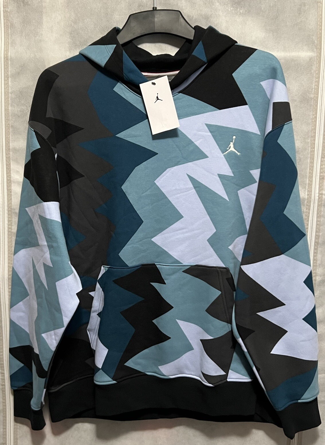Nike Air Jordan Flight MVP AOP Fleece Hoodie Men’s XL FB7014-425 NWT