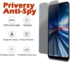 For Boost Celero 5G Privacy Anti-Spy Tempered Glass Screen Protector Bubble-Free