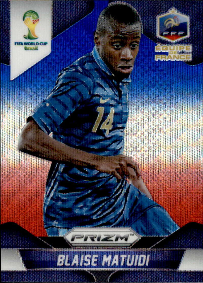 2014 Panini World Cup Prizm Blue and Red Wave Prizms #80 Blaise Matuidi France