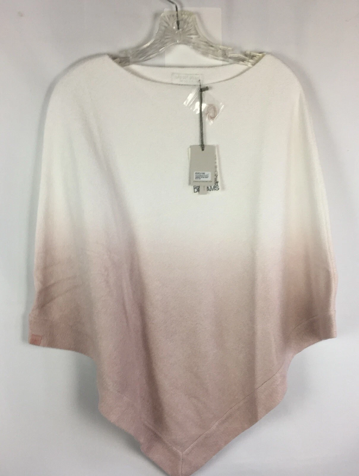 Barefoot Dreams Cozy Chic Ultra Lite Poncho Ombre Rose Mist OS XS/S/M/L/XL