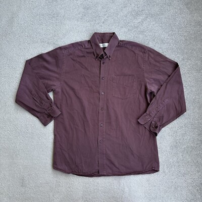 MARKS & SPENCER Herren Denim Jeans Hemd Medium Jeanshemd Relaxed Shirt 25906 Rot