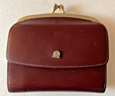 Rogner Creation Wein/Vienna Leather Coin/Wallet Kiss Clasp/Snap Closure