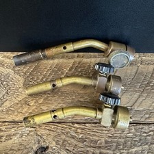 Lot of 3 Vintage Brass Torch Head Valves Bern...