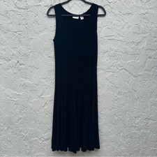 CHICO’s Travelers Dress Women Size 8 Slinky Sleeveless Casual Evening Stretch