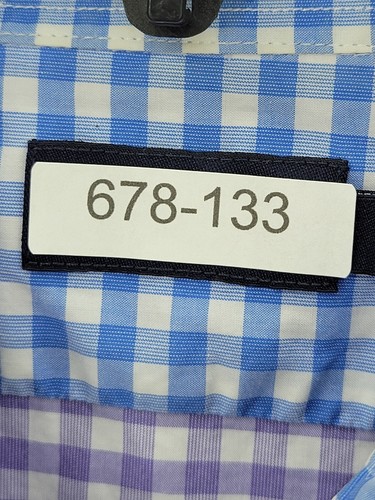 Lincs by David Chu Shirt Mens Large Purple White Gingham Check Button Up Preppy - Picture 12 of 12
