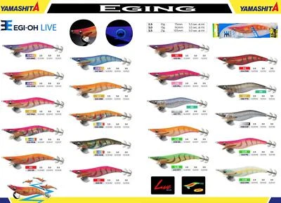 TOTANARA YAMASHITA EGI-OH LIVE 3.0 JIBIONERA TURLUTTE SEPPIE PESCA SQUID EGI