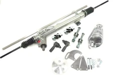 Mustang II 2 Power Steering Rack 22" Shaft Kit Pump Bracket Tie Rod Pulley Bolt