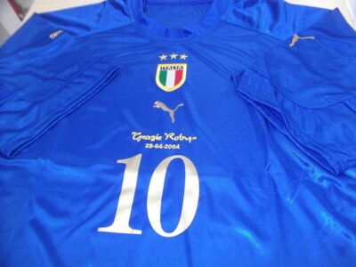 Shige イタリア代表 2004 ユニフォーム No.10 R・バッジョ ロベルトバッジョ イタリア代表 2004 ユニフォーム Roby Grazie