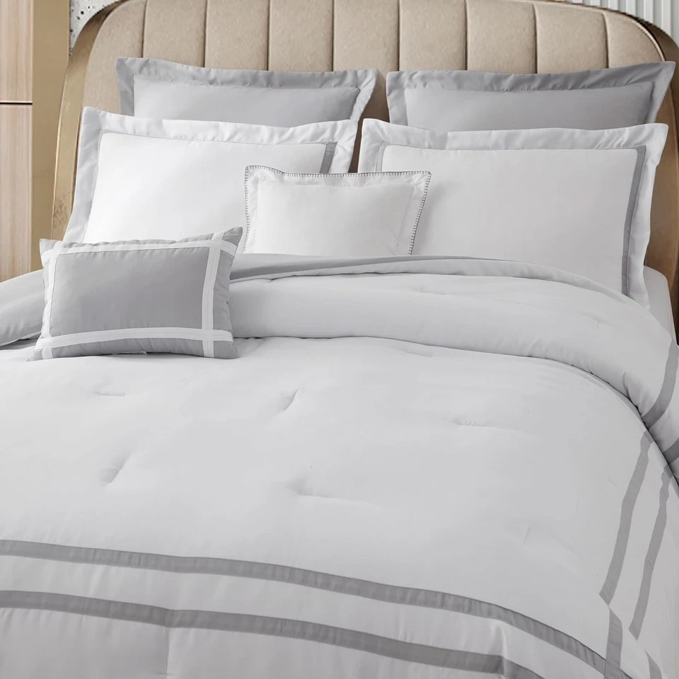 King Size Bed Comforter Duvet Colchas Funda Cubre Cama Modernos Suaves White New - Image 2 of 4