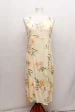 Vintage R & K Originals womans dress beige knee length M+ 90s