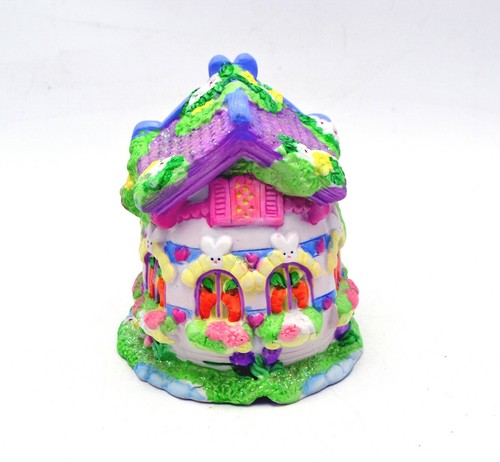 2002 Hoppy Hollow Easter Village SCHOOL House Ceramic Lighted Figurine - Picture 5 of 9