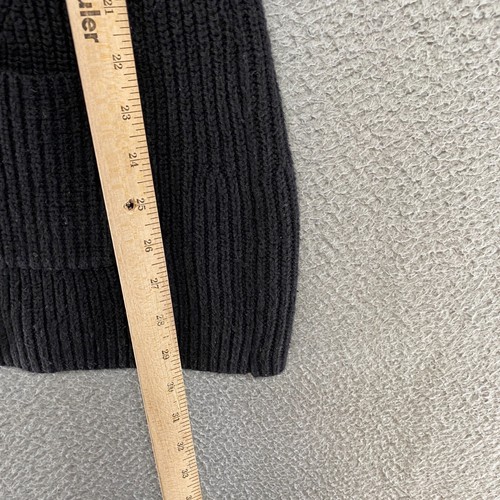 Long Tall Sally Sweater Womens Small Zip Up Cardigan Pockets Ribbed Wool Blend - Picture 6 of 11