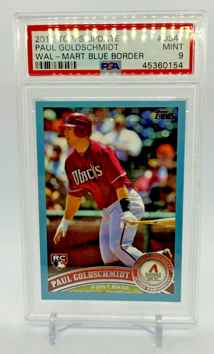 2011 Topps Update Paul Goldschmidt RC Walmart Blue Border PSA 9