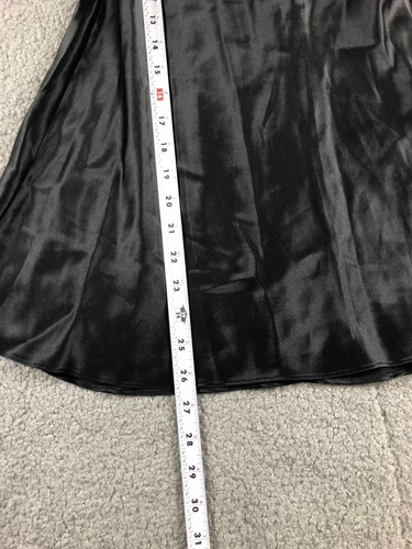 Victoria's Secret Silk Xs Black Slip Dress Spaghetti Strap New - Picture 4 of 5