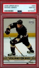 2006-07 UPPER DECK SHANE O'BRIEN YOUNG GUNS #201 ROOKIE PSA 10 RC UD YG GC