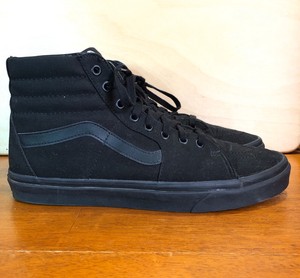 vans old skool all black high tops