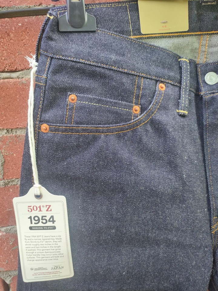 Jean Levi's Vintage Clothing 1960 501Z XX - Big E Selvedge - Made In Japan FW22 - Neuf Sans Étiquettes