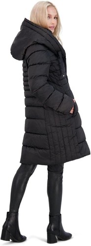TAHARI V8314 Womens Black Casey Fitted Puffer Quilted Winter Coat Size S - Picture 5 of 5