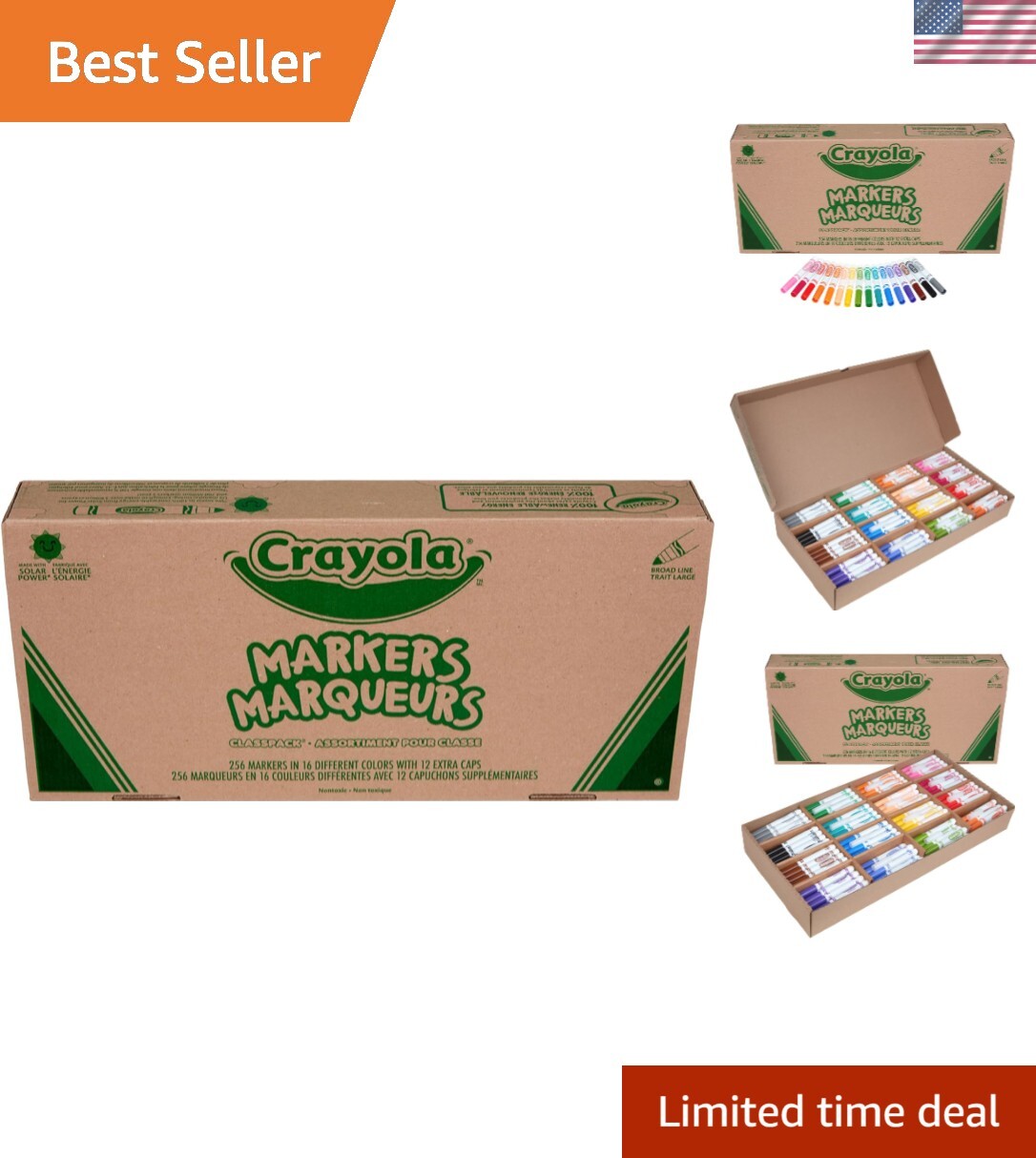 Broad Line Markers Classpack 256 Ct, Bulk School Supplies For Teachers, Kids ...