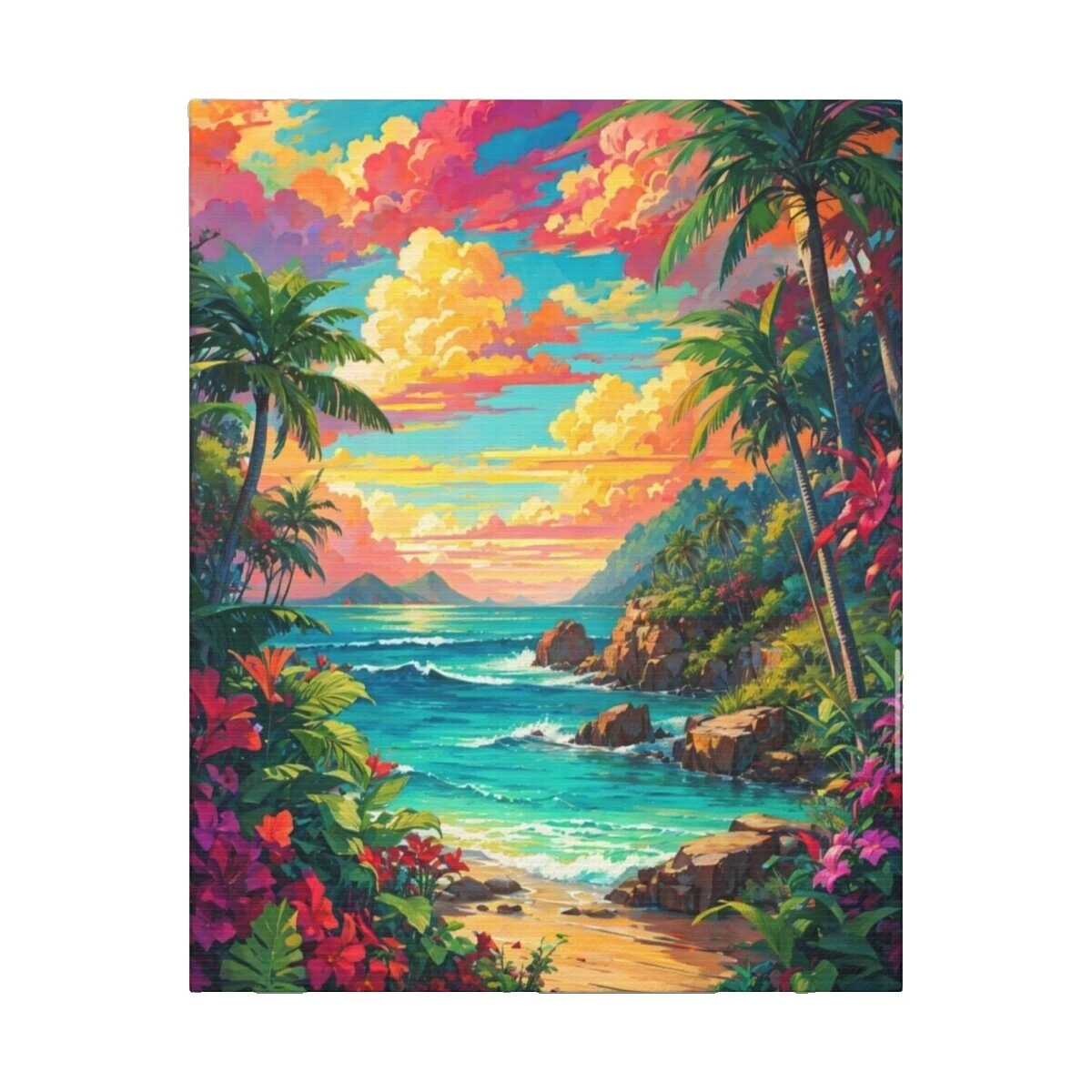 Decoración para el Hogar Tropical lona afiches y Grabados