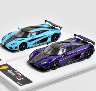 XKEmodel 1/64 ケーニグセグアゲーラRS 紫 XKE 1:64 Blue Purple Agera RS Super Racing Sports Model