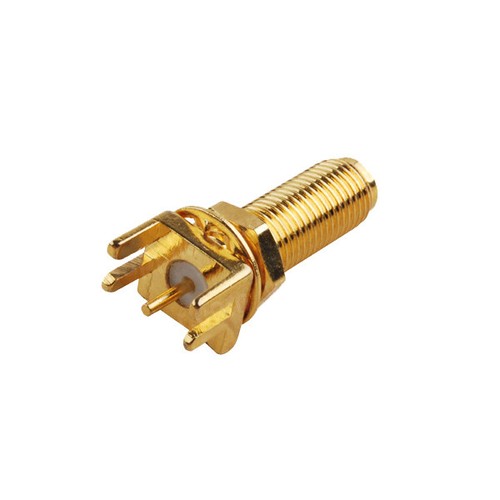 10x SMA End Launch female PCB Mount wide flange .062" long version RF Connector - Picture 2 of 4