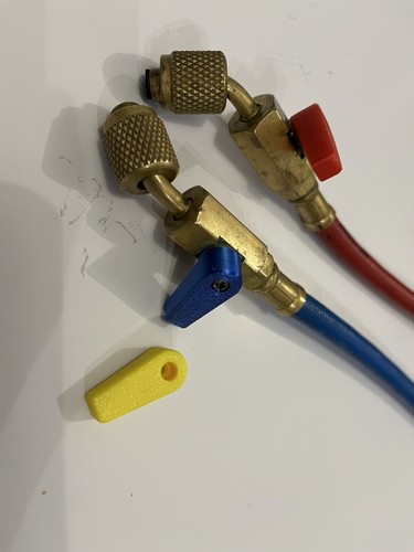 Refrigeration, Air Conditioning Manifold Gauge Hose Replacement Valve Levers X3 - Picture 2 of 2