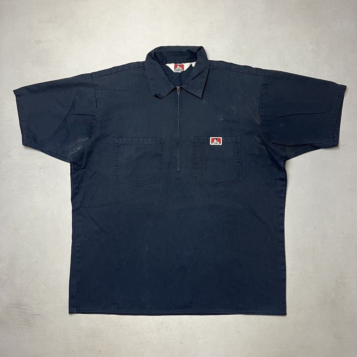Vintage Ben Davis Half Zip Short Sleeve Work Shirt Talon