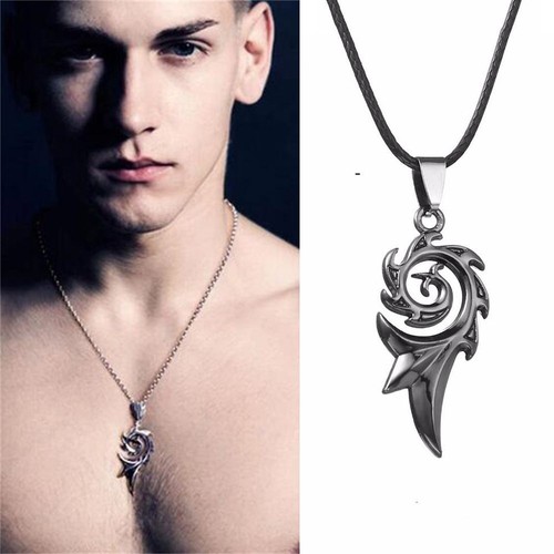 Chain Vintage Retro Punk Rock Pendant Dragon Flame Necklace Choker Hip Hop