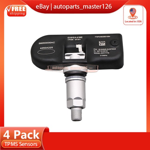 4PCS TPMS Tire Pressure Sensor For 2006-2007 Chrysler Town & Country 56053030AC - Picture 14 of 14