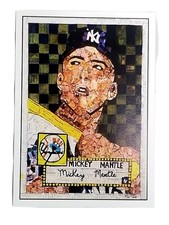 1952 Topps - MICKEY MANTLE #311 Custom Card Art Novelty Card Numbered /250 Auto